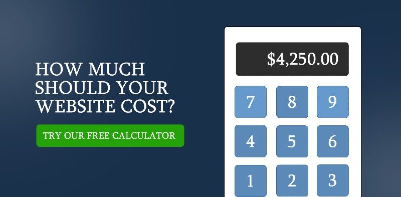 Website redesign cost calculator